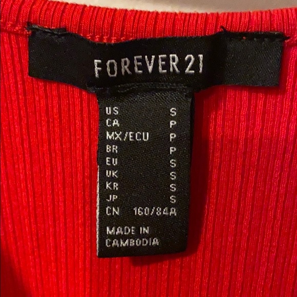 Forever 21 Red Bodycon Dress, Small - Picture 4 of 4
